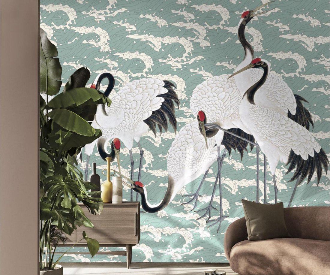 Red-crowned Cranes